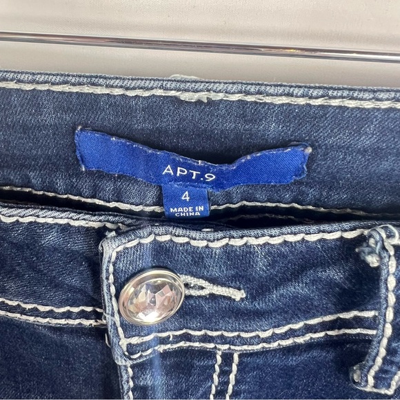 Apt. 9 Women's Dark Blue Boot Cut Jeans - Picture 4 of 6